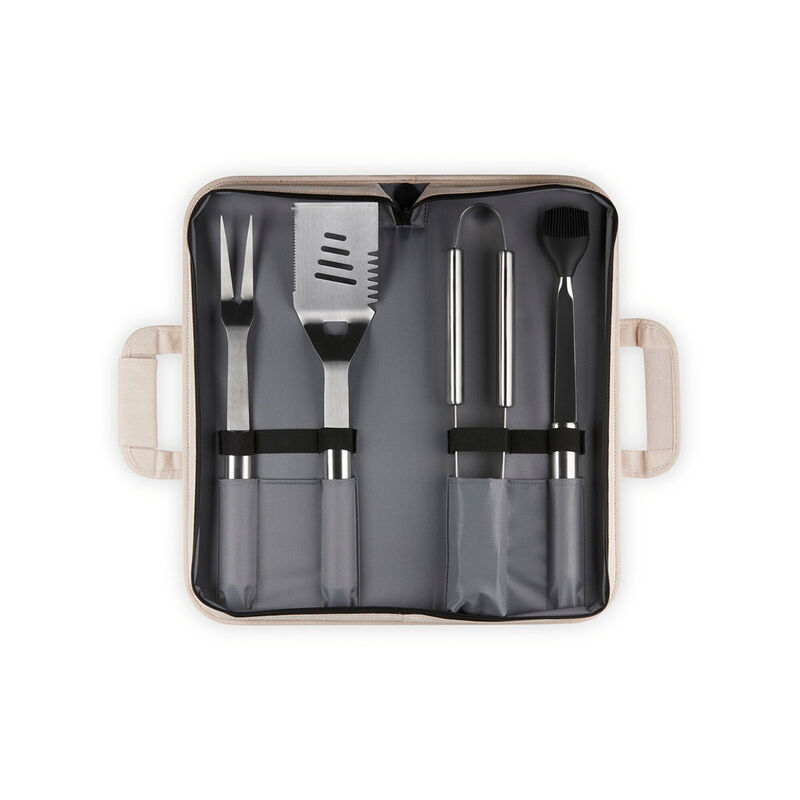 Le Creuset Stainless Steel set of 4 BBQ tools & bag image number 3